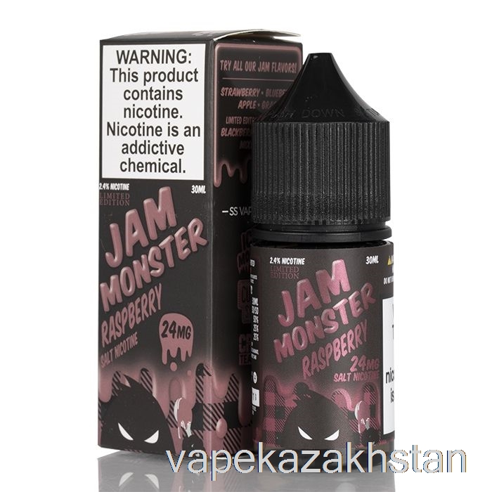 Vape Disposable Raspberry - Jam Monster Salts - 30mL 48mg